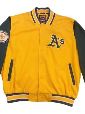 Men’s Cooperstown Collection By Carl G-III & Carl Banks Oakland Jacket Sz XL